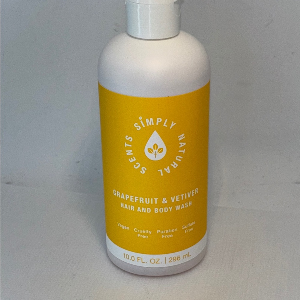 Simply Natural Scents Grapefruit & Vetiver Hair And Body Wash, 10-oz.